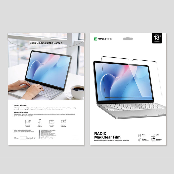 AmazingThing Radix MagClear фолио за MacBook Neo 13"