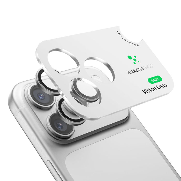 AmazingThing Radix Vision Lens протектор за обектив за камера за iPhone 18 Pro / 18 Pro Max - сребрист