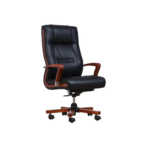 AMBASSADOR кожено кресло черно