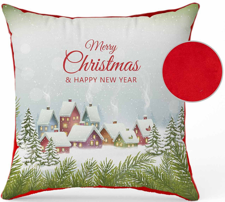 Коледна възглавничка Амек Тойс - Merry Christmas, селце