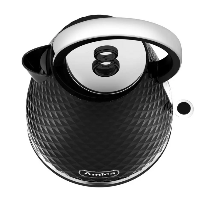 Amica KF 3030 1.7 л 2200 W електрическа кана Черна