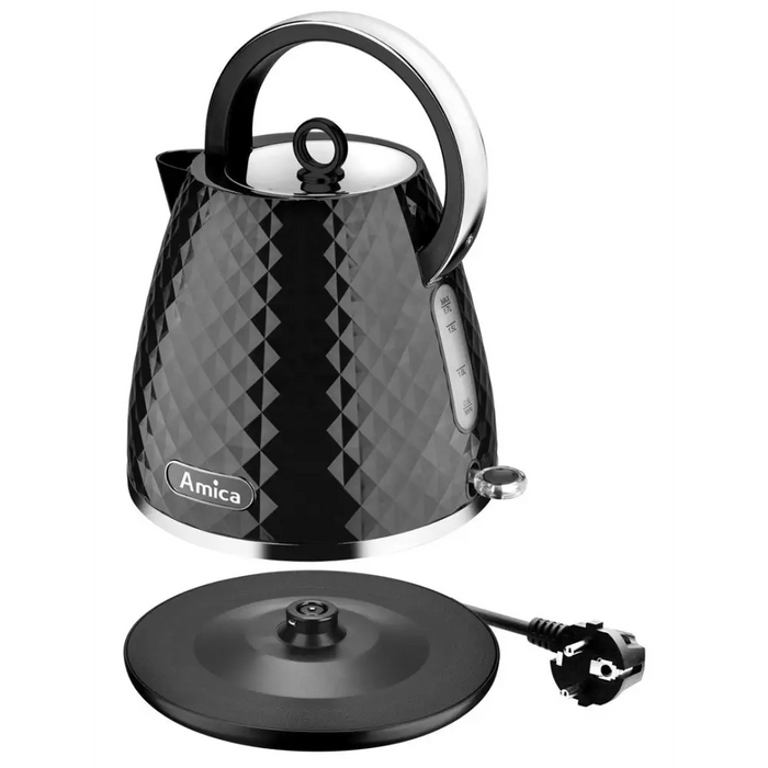 Amica KF 3030 1.7 л 2200 W електрическа кана Черна