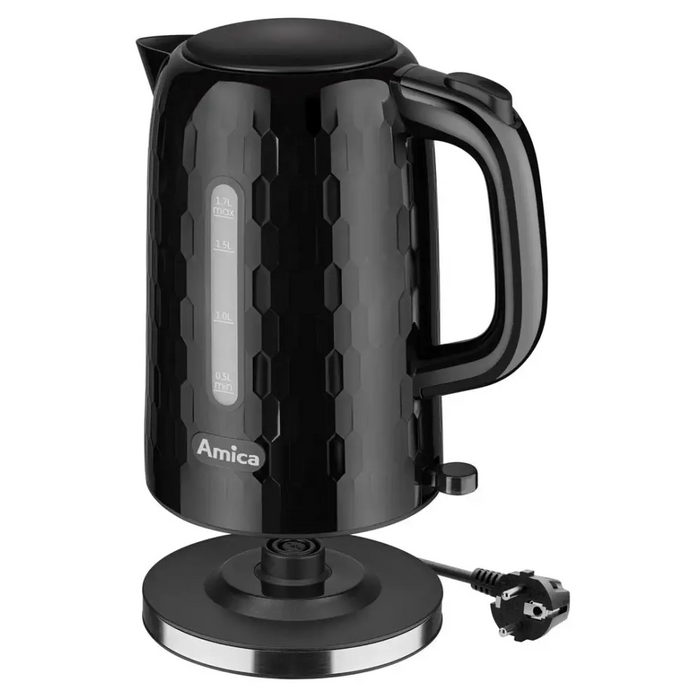 Amica KM 3010 1.7 л 2200 W електрическа кана Черна
