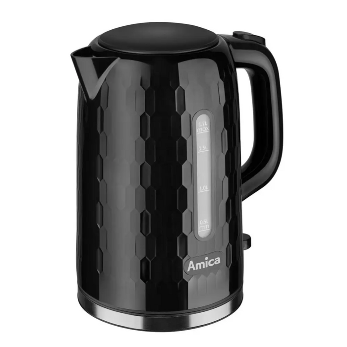 Amica KM 3010 1.7 л 2200 W електрическа кана Черна