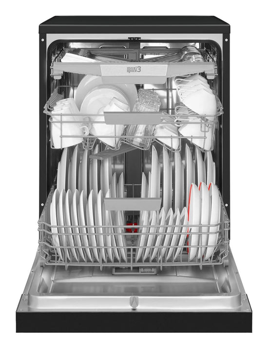 Amica DFM66B8EOqBH 60 см свободностояща съдомиялна машина, черна