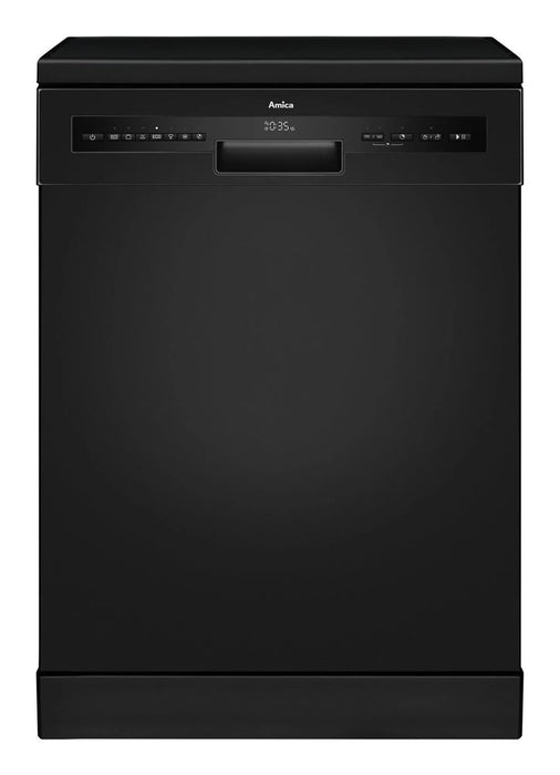 Amica DFM66B8EOqBH 60 см свободностояща съдомиялна машина, черна