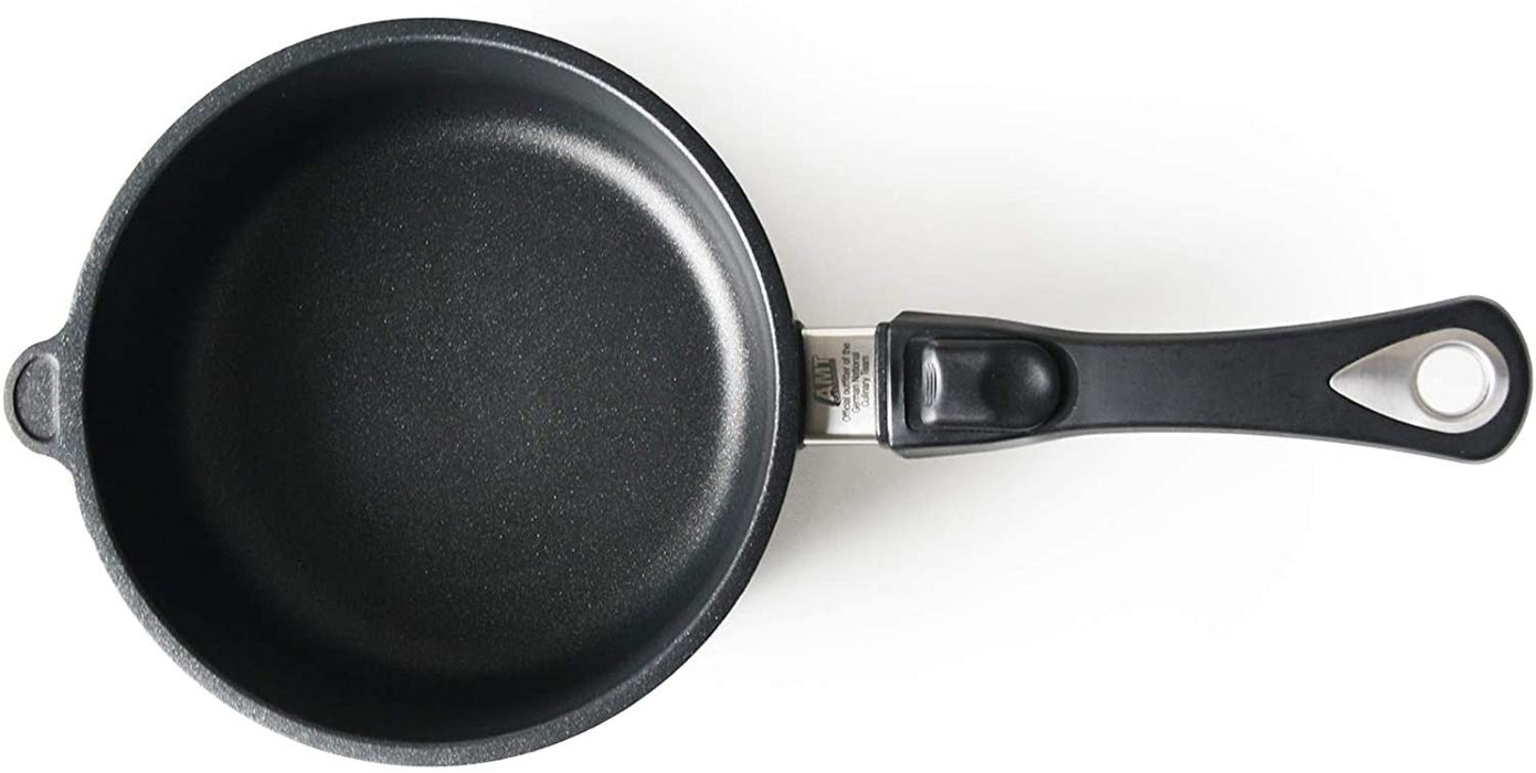 Дълбок тиган с мобилна дръжка AMT - Gastroguss, 20 cm, черен