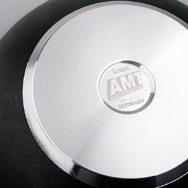 Плитка тенджера АМТ - 24 cm, 3 L, черна