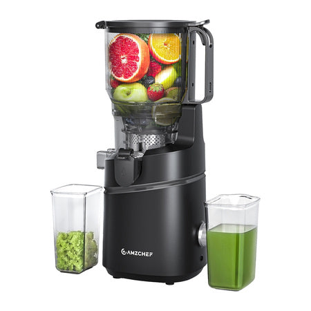 AMZCHEF SJ-036CBK Бавна сокоизстисквачка (черна)