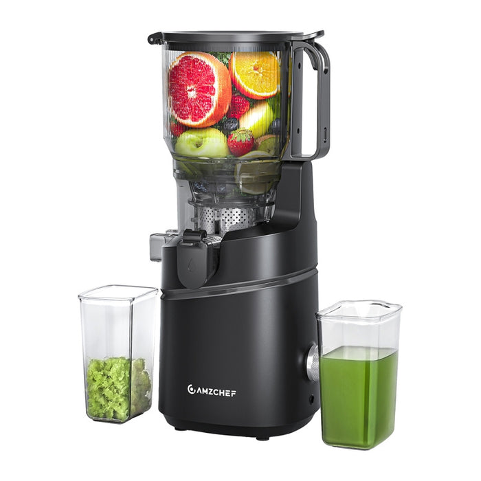 AMZCHEF SJ-036CBK Бавна сокоизстисквачка (черна)