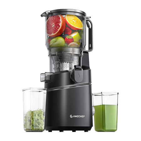 AMZCHEF SJ-036CBK Бавна сокоизстисквачка (черна)
