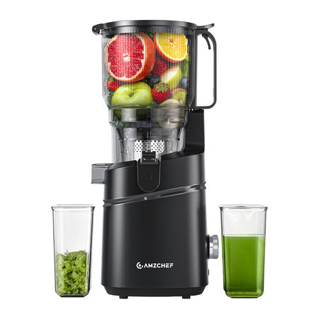 AMZCHEF SJ-036CBK Бавна сокоизстисквачка (черна)