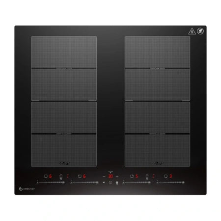 Индукционен котлон AMZCHEF CE-FS-I74S-FFDD10, 4 зони