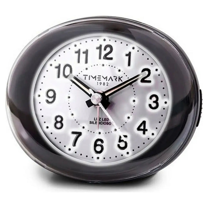 Аналогов будилник Timemark Черен LED Светлина Тих Snooze