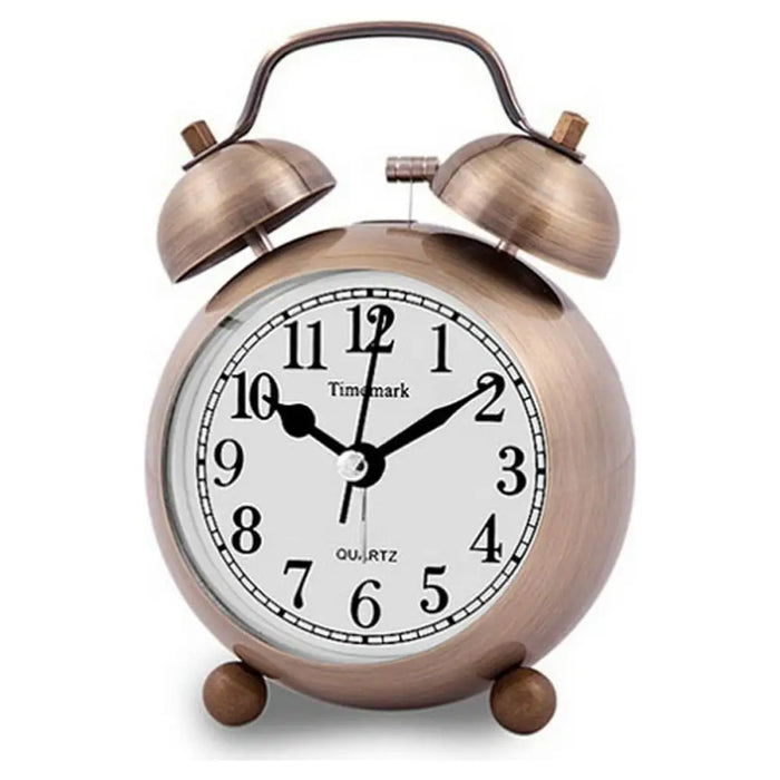 Аналогов будилник Timemark Бронз Светлина Със звук 9 x 13,5