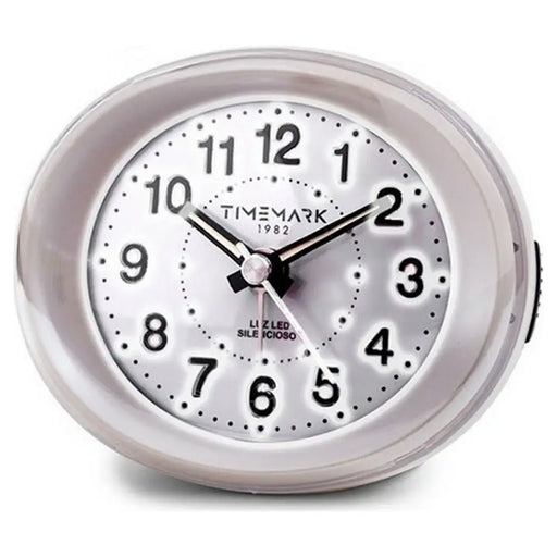 Аналогов будилник Timemark Бял LED Светлина Тих Snooze