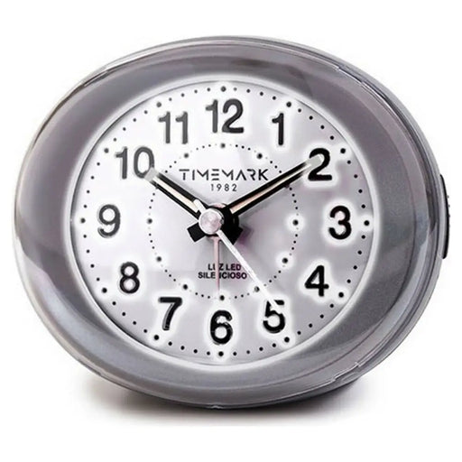 Аналогов будилник Timemark Сив LED Светлина Тих Snooze