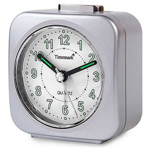 Аналогов будилник Timemark Сребрист Тих Със звук Нощен режим