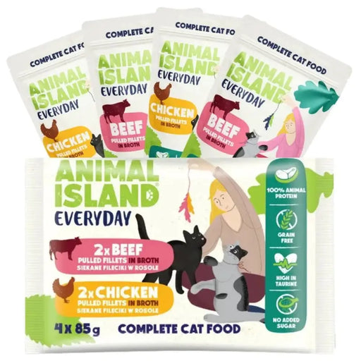 ANIMAL ISLAND Everyday Пилешко и телешко филе в бульон