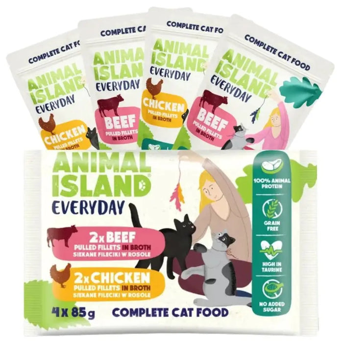 ANIMAL ISLAND Everyday Пилешко и телешко филе в бульон