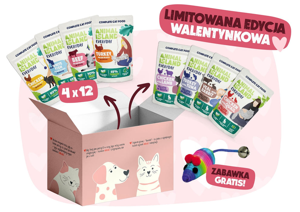 ANIMAL ISLAND Love Box - мокра храна за котки - 52x85 г