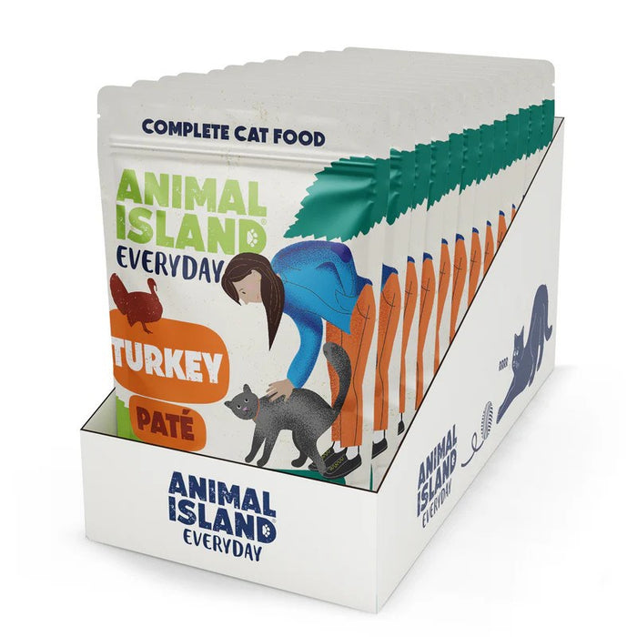 ANIMAL ISLAND Пастет от пуйка - мокра храна за котки - 12x100 г