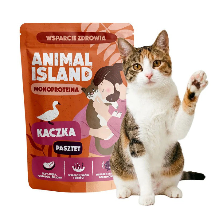 ANIMAL ISLAND Mono Duck - мокра храна за котки - 100 г