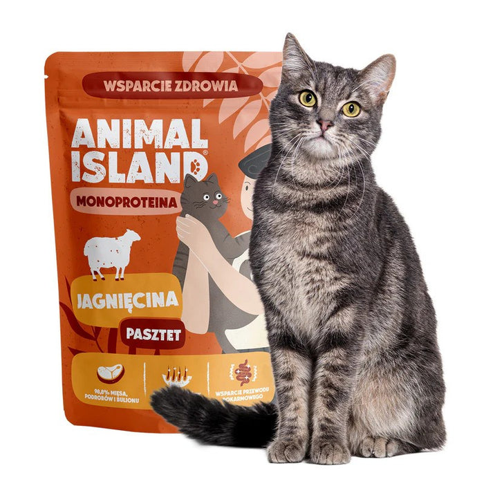 ANIMAL ISLAND Mono Lamb - мокра храна за котки - 100 г