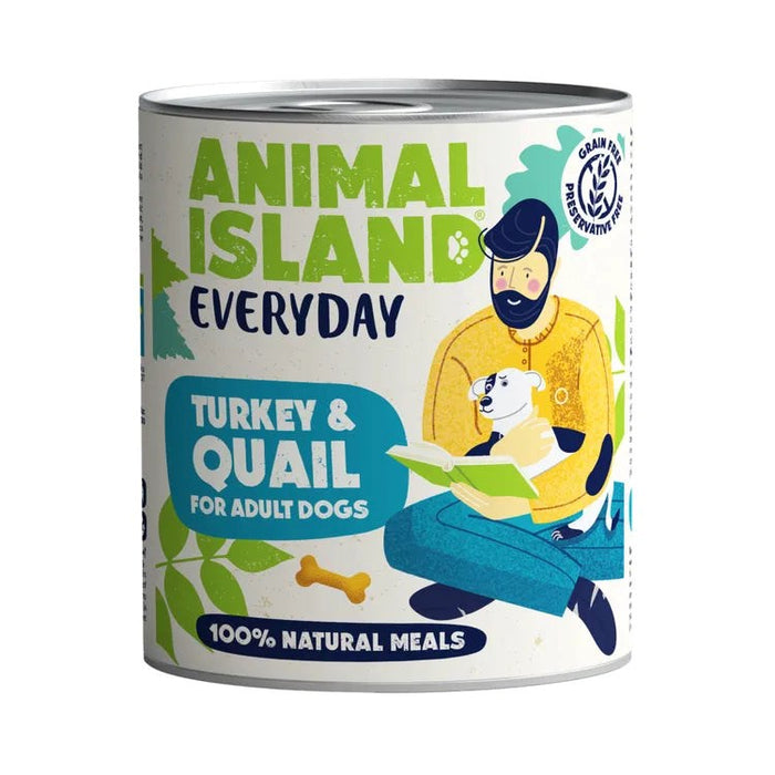 ANIMAL ISLAND Everyday Турция и пъдпъдъци - мокра храна за кучета - 800гр