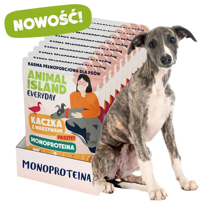 ANIMAL ISLAND Everyday Monoprotein Duck - мокра храна за кучета - 9x300 г