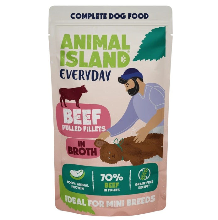 ANIMAL ISLAND Everyday Телешки филета в бульон - мокра храна за кучета - 150 г