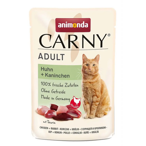 ANIMONDA Carny Adult Пиле и заек - мокра храна за котки