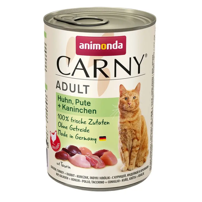 ANIMONDA Carny Adult Пиле пуйка заек - мокра храна за котки
