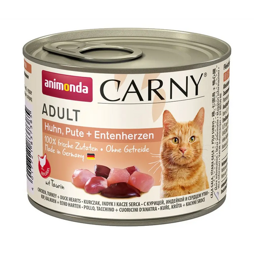 ANIMONDA Carny Adult Пилешко пуешко и патешко сърце - мокра