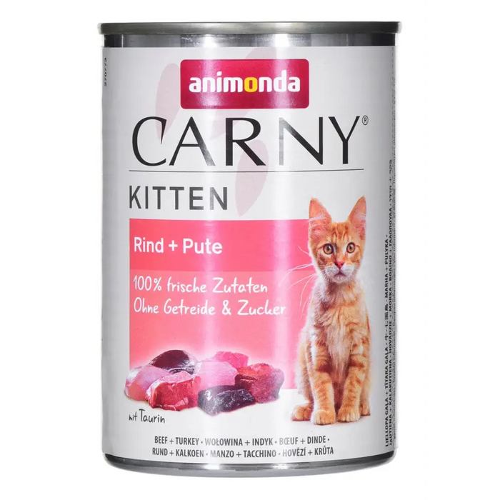 ANIMONDA Carny Kitten Beef Turkey - мокра котешка храна