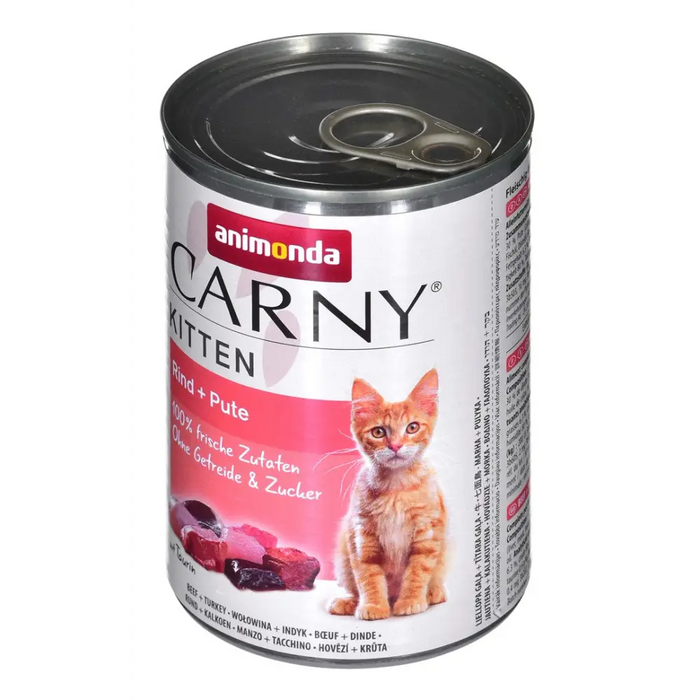 ANIMONDA Carny Kitten Beef Turkey - мокра котешка храна