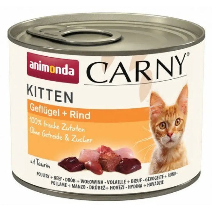 ANIMONDA Carny Kitten Poultry Beef - мокра храна за котки