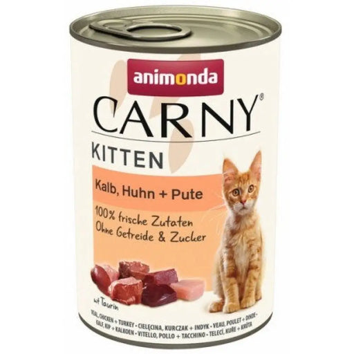 ANIMONDA Carny Kitten Телешко пилешко пуешко - мокра