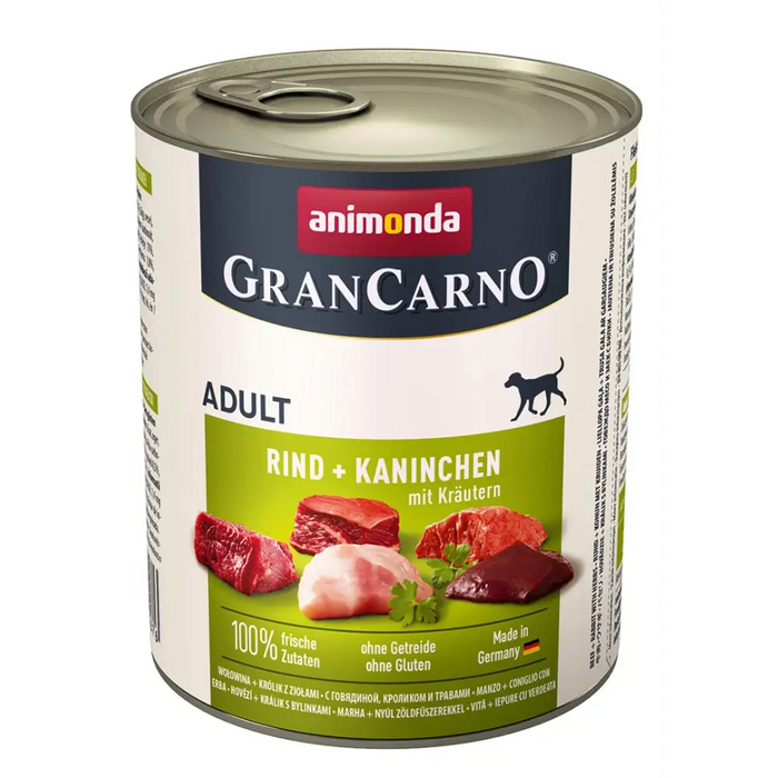 ANIMONDA GranCarno Adult Beef заек и билки - мокра храна