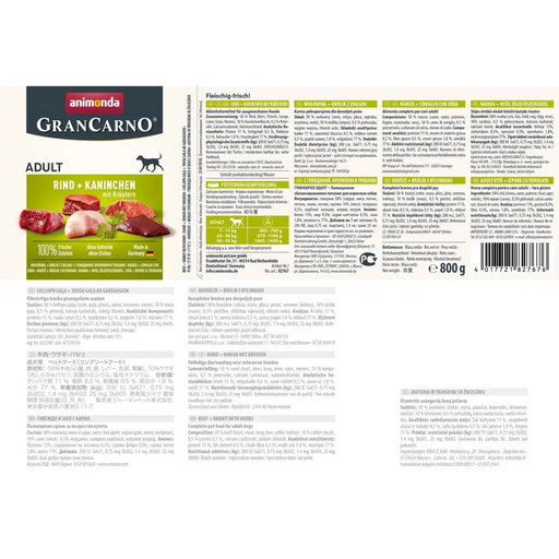 ANIMONDA GranCarno Adult Beef заек и билки - мокра храна
