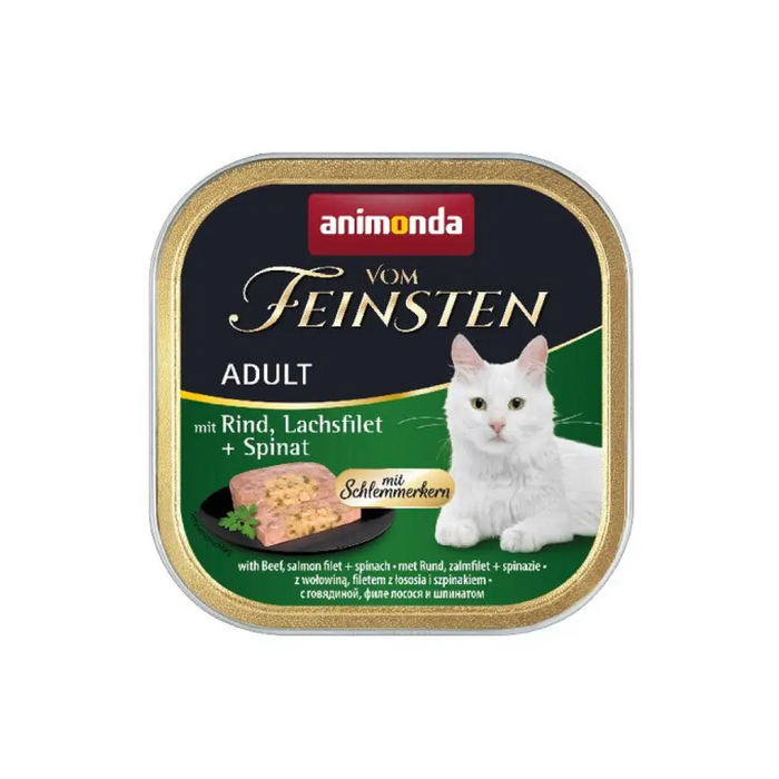 ANIMONDA Vom Feinsten Adult Classic Cat Beef сьомга спанак