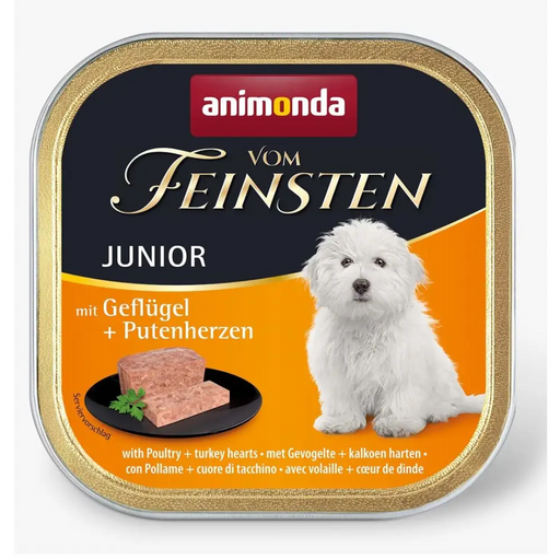 ANIMONDA Vom Feinsten Junior Птиче и пуешко сърце - мокра
