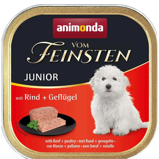 ANIMONDA Vom Feinsten Junior Телешко с птици - мокра храна