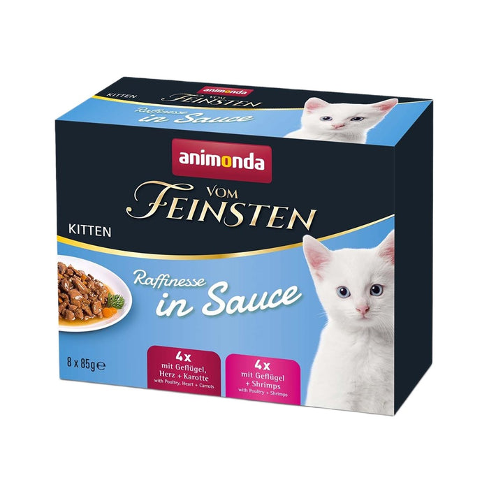 ANIMONDA Vom Feinsten Kitten Raffinesse в сос - мокра храна за котки - 8x85g