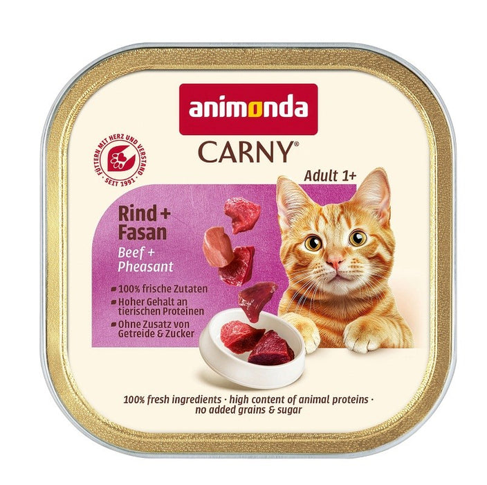 ANIMONDA CARNY котешка храна телешко,фазан 85g