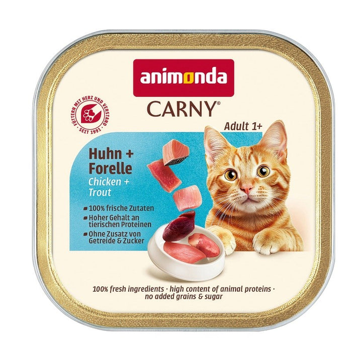 ANIMONDA CARNY котешка храна пиле,пъстърва 85g