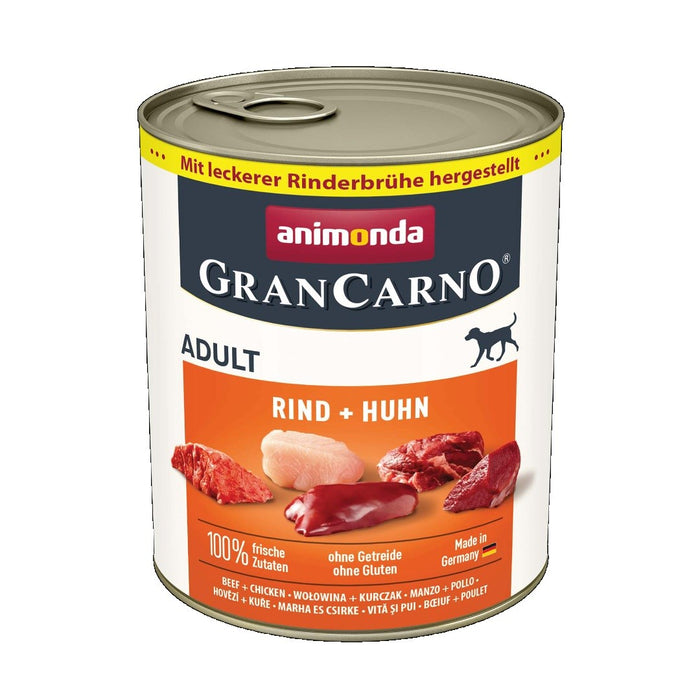 ANIMONDA GranCarno Adult Телешко с пилешко - мокра храна за кучета - 800 г