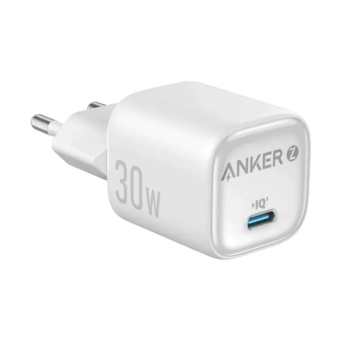 ЗАРЯДНО 220V ANKER ZOLO 30W WHITE USB-C 30W Power Delivery