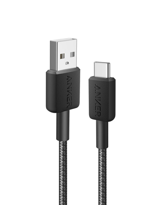КАБЕЛ ANKER 322 TYPE-A TO TYPE-C 0.9M BK