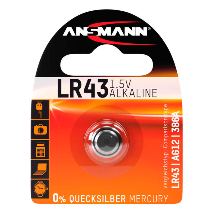 БАТЕРИЯ ANSMANN LR43 1.5V